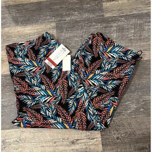 Intro Love Womens Multicolor Revolutionary Tommy Control Capri Legging Sz 2X NWT